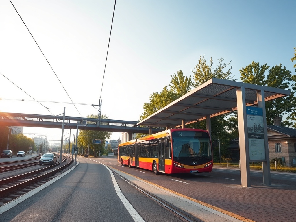 Ilustracja przedstawiająca tory kolejowe prowadzące w kierunku Konina i Turku, symbolizująca spór o linię kolejową Konin-Turek.
